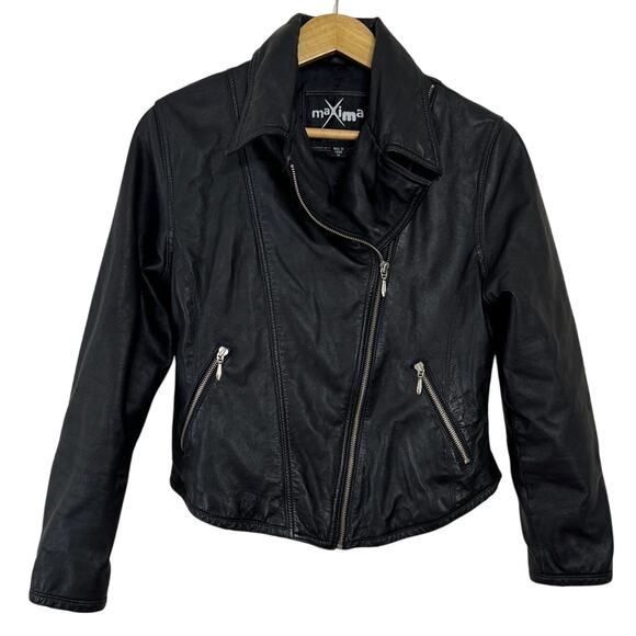 Wilsons Leather Jackets & Blazers - Wilson’s Leather Moto Biker Jacket Zippered Black Size M